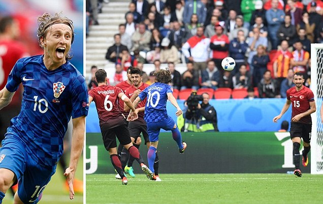 Turki vs Kroasia 0-1: Luka Modric Buka Kemenangan di Euro 2016